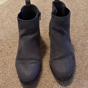 Elegant Charcoal Ankle Booties